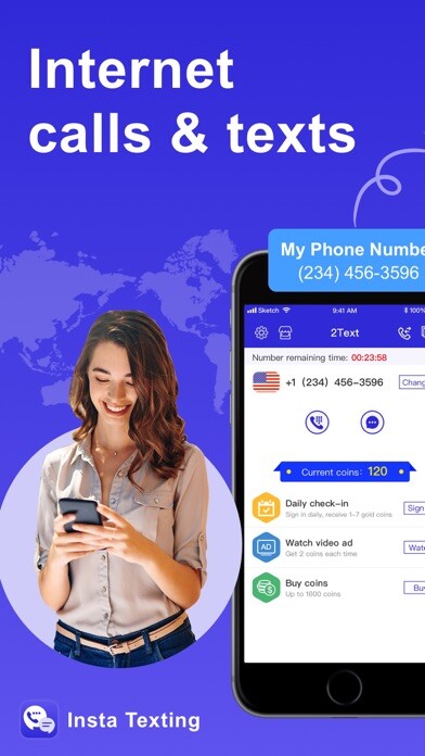 Emulate iPhone app Insta Texting - Unlimited Call using MyAndroid Emulate iPhone app Insta Texting - Unlimited Call using MyAndroid