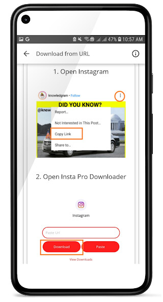 Run android online APK Insta Timeline Video Saver from MyAndroid or emulate Insta Timeline Video Saver using MyAndroid