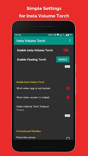 Emulate Android APK Insta Volume Torch