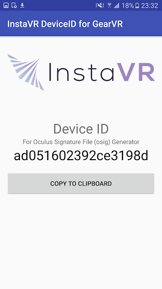 Run android online APK InstaVR DeviceID for GearVR from MyAndroid or emulate InstaVR DeviceID for GearVR using MyAndroid