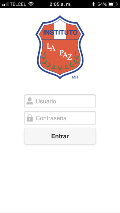 Emulate iPhone app Instituto La Paz using MyAndroid