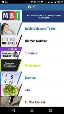 Emulate Android APK Instituto Vida para Todos