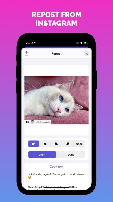Emulate iPhone app InstRepost - Photos & Videos using MyAndroid Emulate iPhone app InstRepost - Photos & Videos using MyAndroid