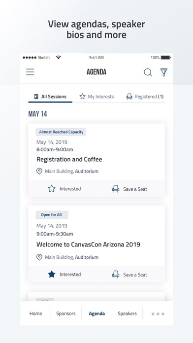 Emulate iPhone app Instructure Events using MyAndroid