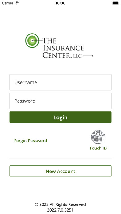 Emulate iPhone app Insurance Center Online using MyAndroid