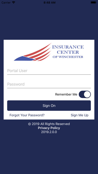 Emulate iPhone app Insurance Center Winchester using MyAndroid Emulate iPhone app Insurance Center Winchester using MyAndroid