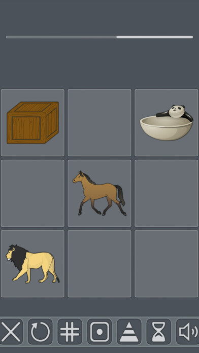 Emulate iPhone app Intellectual Trainer. Memory using MyAndroid