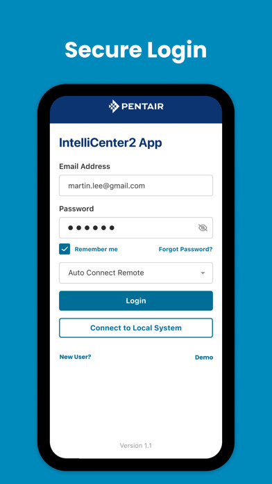 Emulate iPhone app IntelliCenter2 using MyAndroid