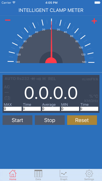 Emulate iPhone app INTELLIGENT CLAMP METER using MyAndroid