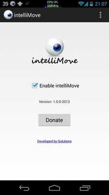 Emulate Android APK intelliMove