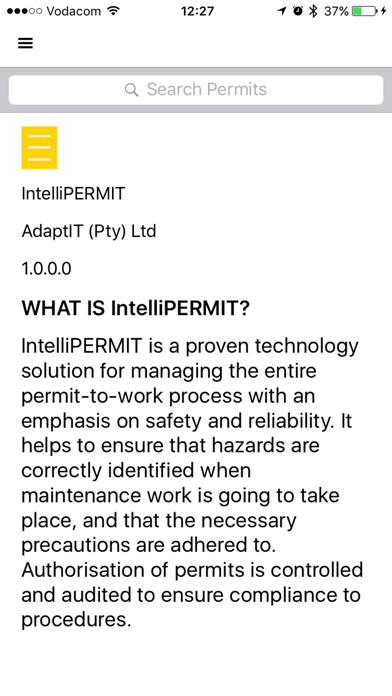 Emulate iPhone app IntelliPERMIT Mobile using MyAndroid
