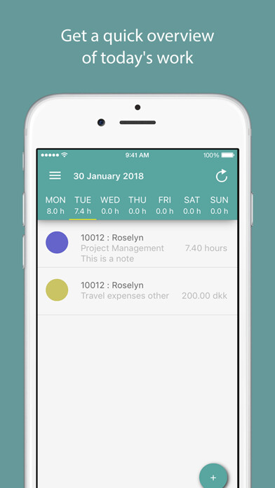Emulate iPhone app Intempus timeregistrering using MyAndroid