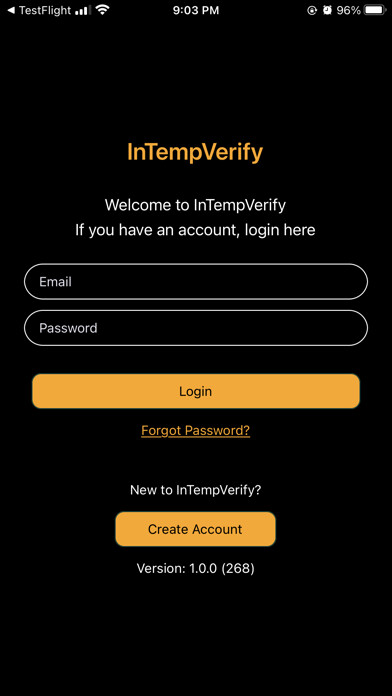 Emulate iPhone app InTempVerify using MyAndroid