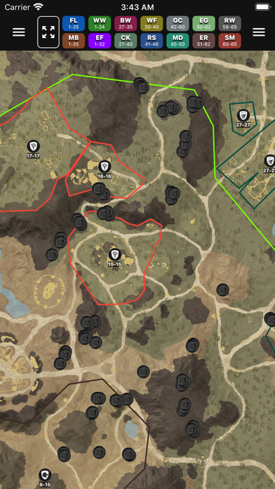 Emulate iPhone app Interactive Map for New World using MyAndroid