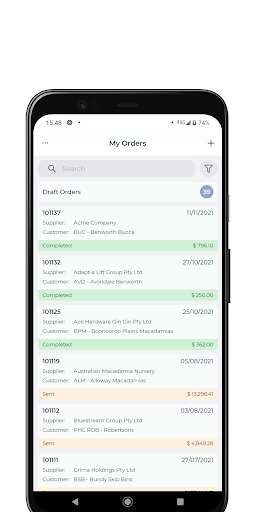 Run android online APK Interax Purchase Orders from MyAndroid or emulate Interax Purchase Orders using MyAndroid