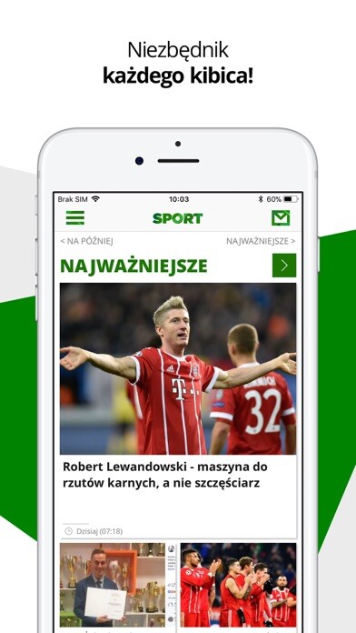 Emulate iPhone app Interia Sport using MyAndroid