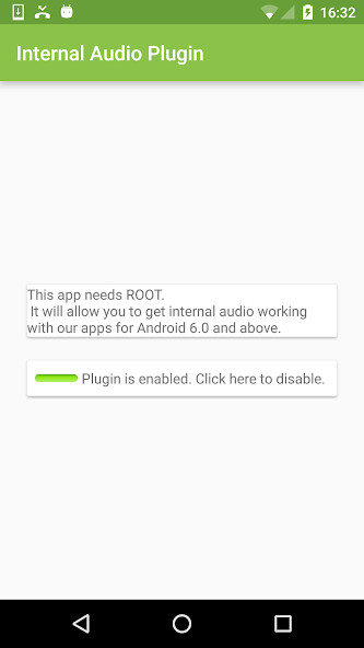 Run android online APK Internal Audio Plugin (ROOT) from MyAndroid or emulate Internal Audio Plugin (ROOT) using MyAndroid