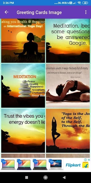 Run android online APK International Yoga Day: Greeting, Photo Frames,GIF from MyAndroid or emulate International Yoga Day: Greeting, Photo Frames,GIF using MyAndroid