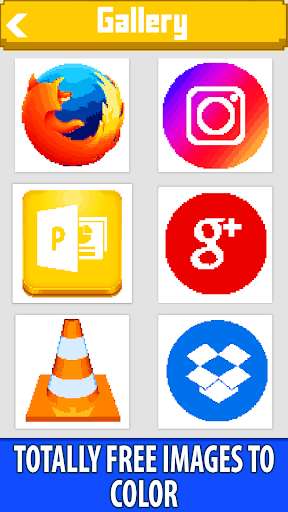 Emulate Android APK Internet Logos Color by Number: Pixel Art Coloring Emulate Android APK Internet Logos Color by Number: Pixel Art Coloring