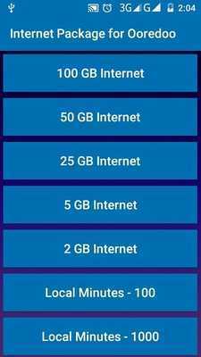 Emulate Android APK Internet Package for Ooredoo Emulate Android APK Internet Package for Ooredoo