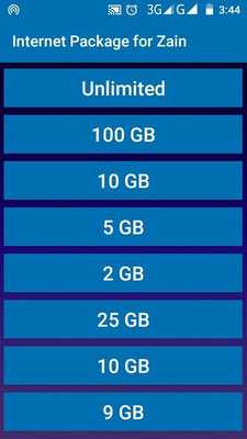 Emulate Android APK Internet Package for Zain Emulate Android APK Internet Package for Zain