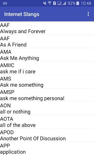 Emulate Android APK Internet Slangs Emulate Android APK Internet Slangs