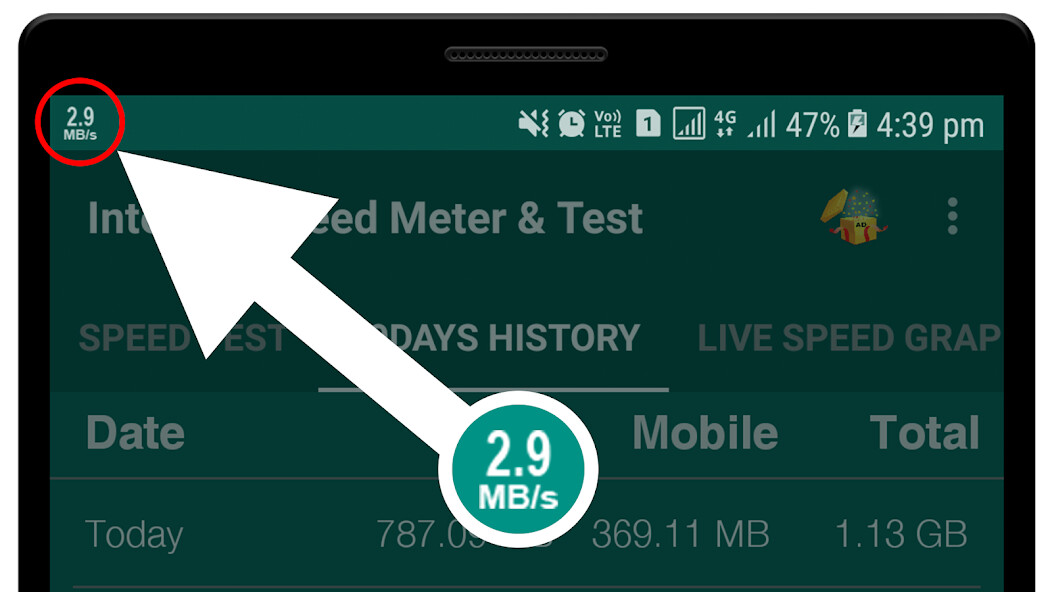 Run android online APK Internet Speed Meter  Speed Test from MyAndroid or emulate Internet Speed Meter  Speed Test using MyAndroid