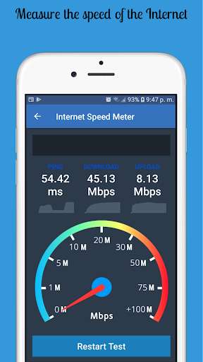 Run android online APK Internet speed test - check Speed Test wifi data from MyAndroid or emulate Internet speed test - check Speed Test wifi data using MyAndroid