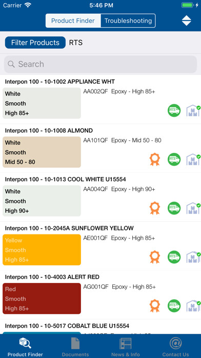 Emulate iPhone app Interpon Powder Coatings using MyAndroid Emulate iPhone app Interpon Powder Coatings using MyAndroid