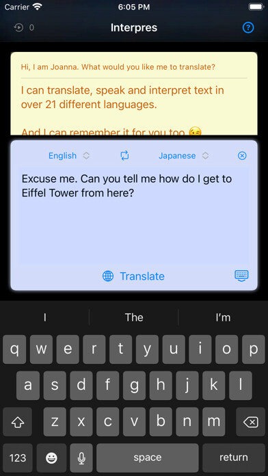 Emulate iPhone app Interpres - Translate & Speak using MyAndroid Emulate iPhone app Interpres - Translate & Speak using MyAndroid