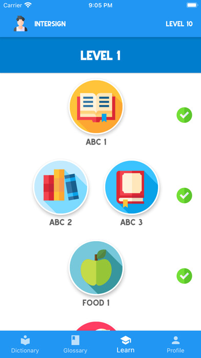 Emulate iPhone app InterSign ASL - Learn Now! using MyAndroid