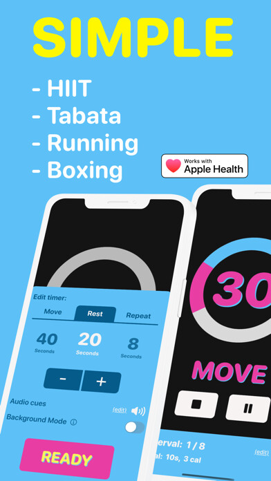Emulate iPhone app Intervals Pro: Tabata & HIIT using MyAndroid