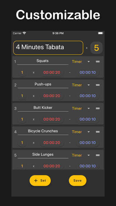 Emulate iPhone app Interval Timer: Custom Workout using MyAndroid Emulate iPhone app Interval Timer: Custom Workout using MyAndroid