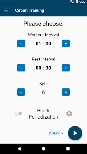 Run android online APK Interval Timer (Privacy Friendly) from MyAndroid or emulate Interval Timer (Privacy Friendly) using MyAndroid
