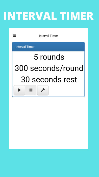 Emulate iPhone app Interval Timer Workout App using MyAndroid