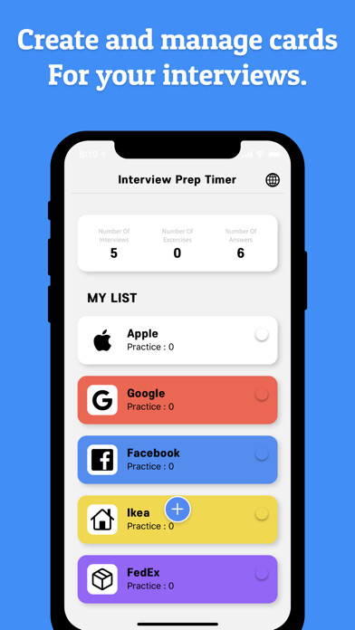 Emulate iPhone app Interview Prep Timer using MyAndroid
