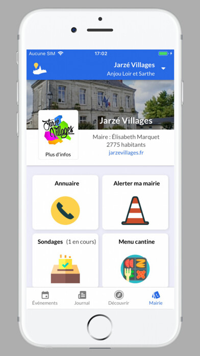 Emulate iPhone app IntraMuros: Info du territoire using MyAndroid Emulate iPhone app IntraMuros: Info du territoire using MyAndroid