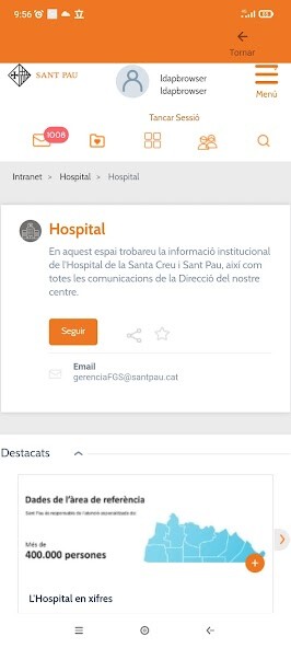 Run android online APK Intranet de Hospital Sant Pau from MyAndroid or emulate Intranet de Hospital Sant Pau using MyAndroid