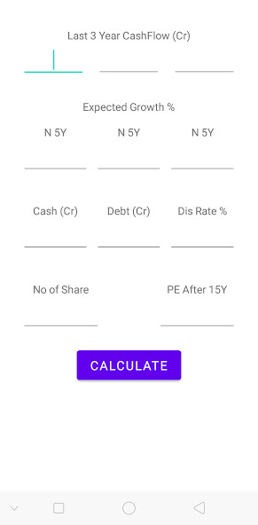 Run android online APK Intrinsic Value Calculator from MyAndroid or emulate Intrinsic Value Calculator using MyAndroid