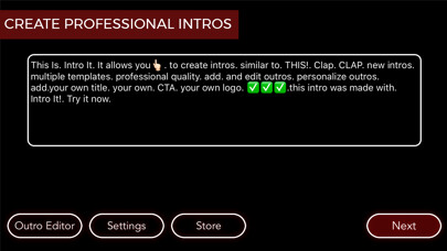 Emulate iPhone app Intro It - Create Text Intros using MyAndroid Emulate iPhone app Intro It - Create Text Intros using MyAndroid