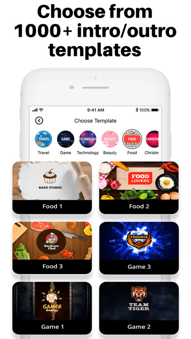 Emulate iPhone app Intro Maker: Make Outro for YT using MyAndroid