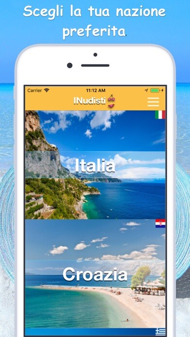 Emulate iPhone app INudisti  nudist beaches using MyAndroid