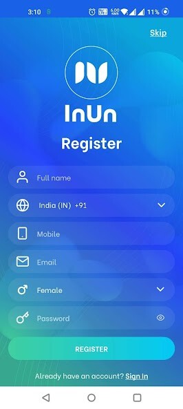 Run android online APK InUn from MyAndroid or emulate InUn using MyAndroid