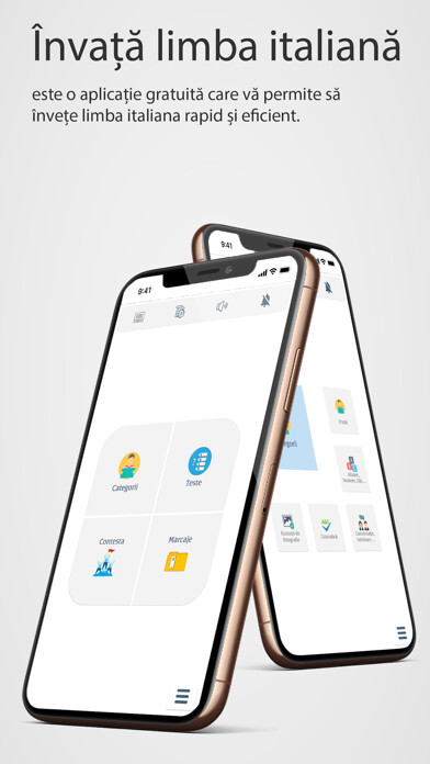 Emulate iPhone app Invata Italiana using MyAndroid