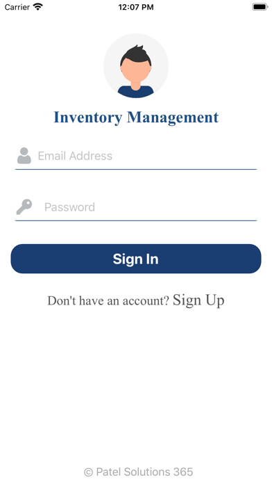 Emulate iPhone app Inventories Management using MyAndroid