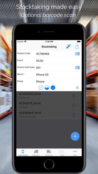 Emulate iPhone app Inventory Business using MyAndroid