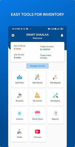 Run android online APK Inventory Management, Invoice Bill & Online Store. from MyAndroid or emulate Inventory Management, Invoice Bill & Online Store. using MyAndroid