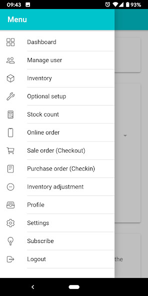 Run android online APK Inventory management with sale from MyAndroid or emulate Inventory management with sale using MyAndroid