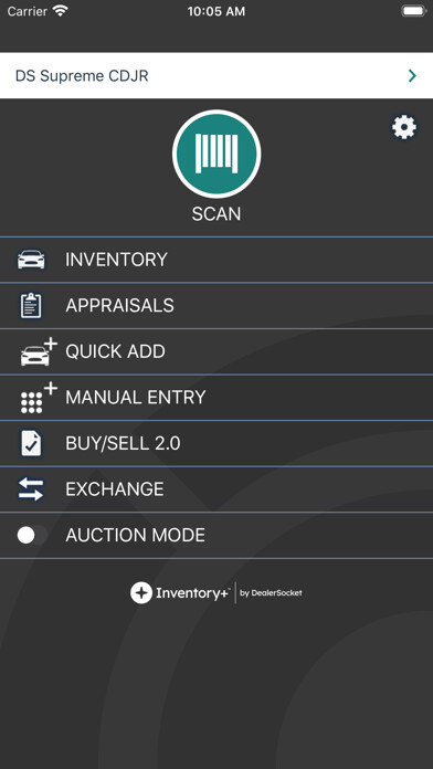 Emulate iPhone app Inventory+ Mobile using MyAndroid