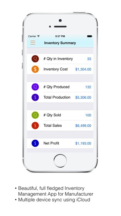 Emulate iPhone app Inventory Pro for Manufacturer using MyAndroid Emulate iPhone app Inventory Pro for Manufacturer using MyAndroid